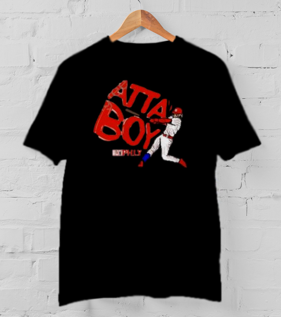 Phlylocker Atta Boy Baseball Phly Red White Player T-Shirt
