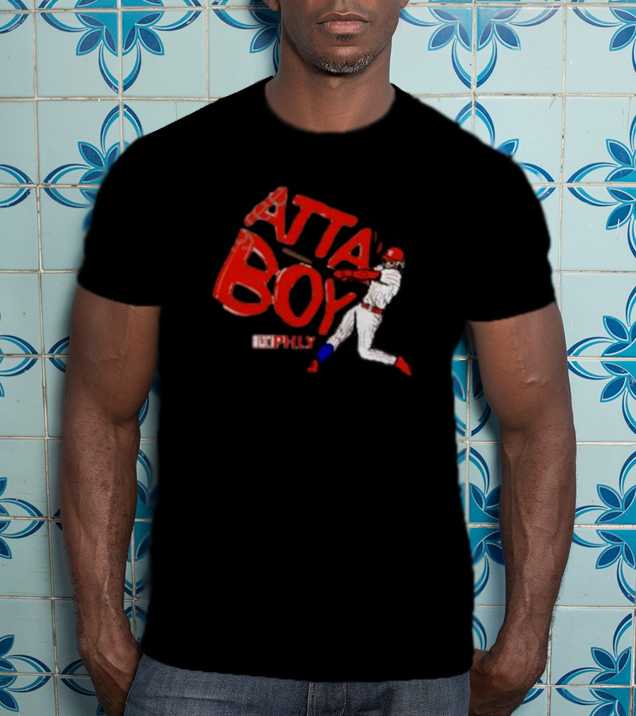 Phlylocker Atta Boy Baseball Phly Red White Player T-Shirt