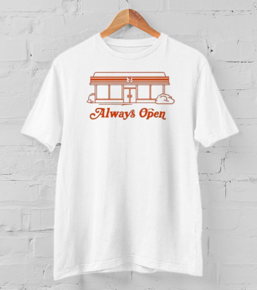 Front Office Sports Always Open Retro Storefront T-Shirt
