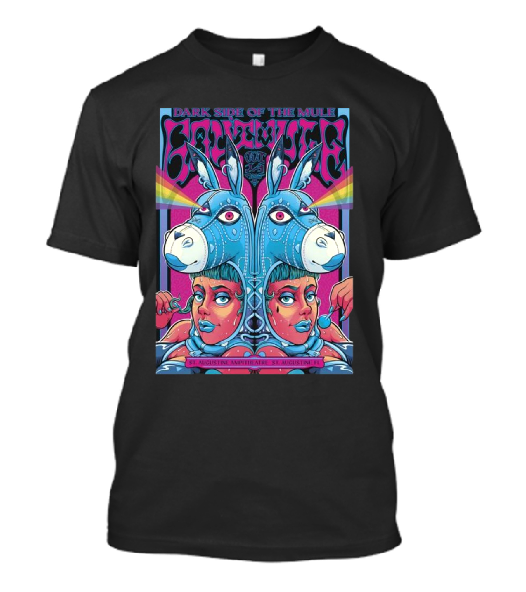 Dark Side Of The Mule St. Augustine Amphitheatre St. Augustine FL T-Shirt