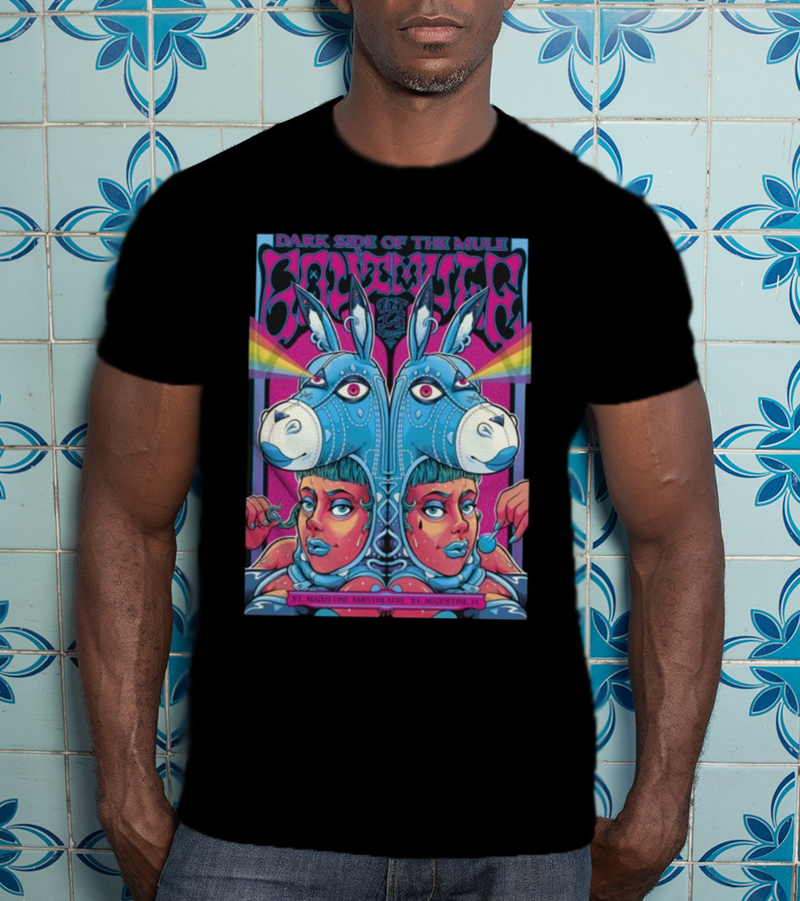 Dark Side Of The Mule St. Augustine Amphitheatre St. Augustine FL T-Shirt