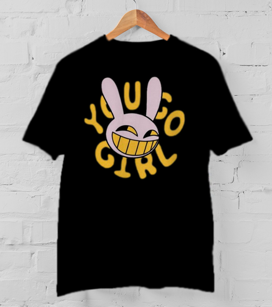 Jax You Go Girl Iconic Smiling Rabbit Face T-Shirt