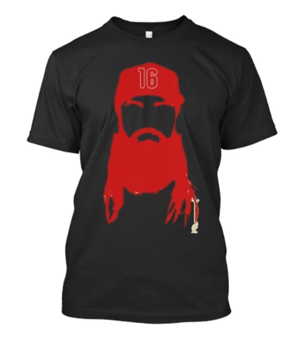 Marsh Phillies Outline Phillie Phanatic Philadelphia Skull 16 T-Shirt