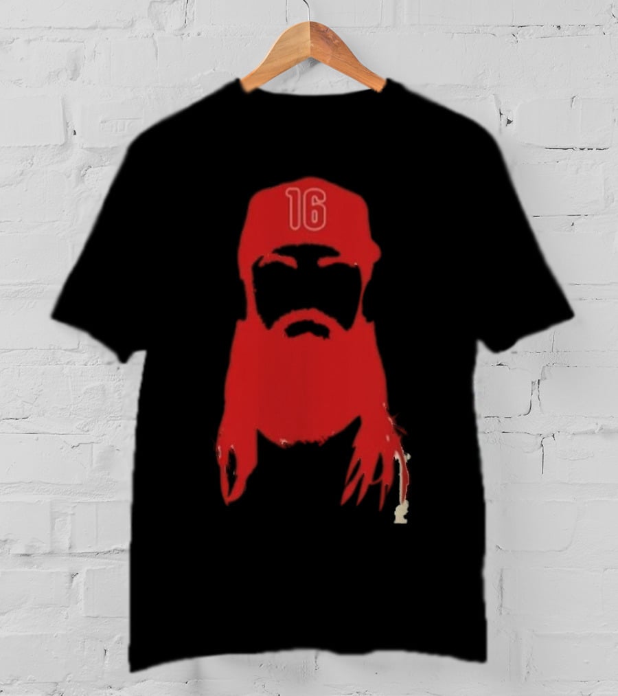 Marsh Phillies Outline Phillie Phanatic Philadelphia Skull 16 T-Shirt