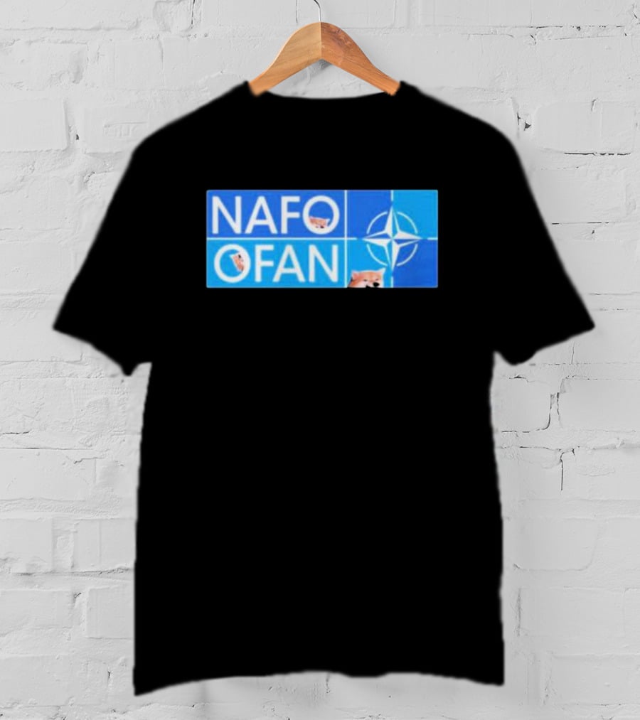 NAFO OFAN Shiba Inu NATO Star Emblem T-Shirt
