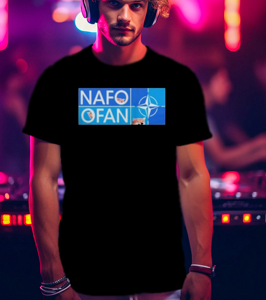 NAFO OFAN Shiba Inu NATO Star Emblem T-Shirt