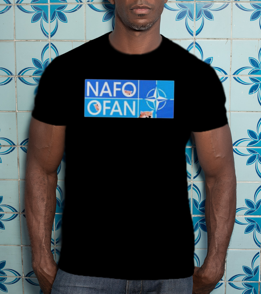 NAFO OFAN Shiba Inu NATO Star Emblem T-Shirt