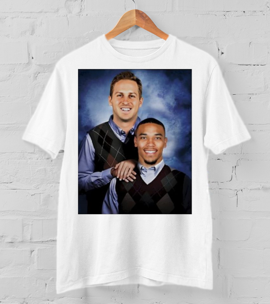 The Goff And Amon-Ra Step Brothers Portrait T-Shirt
