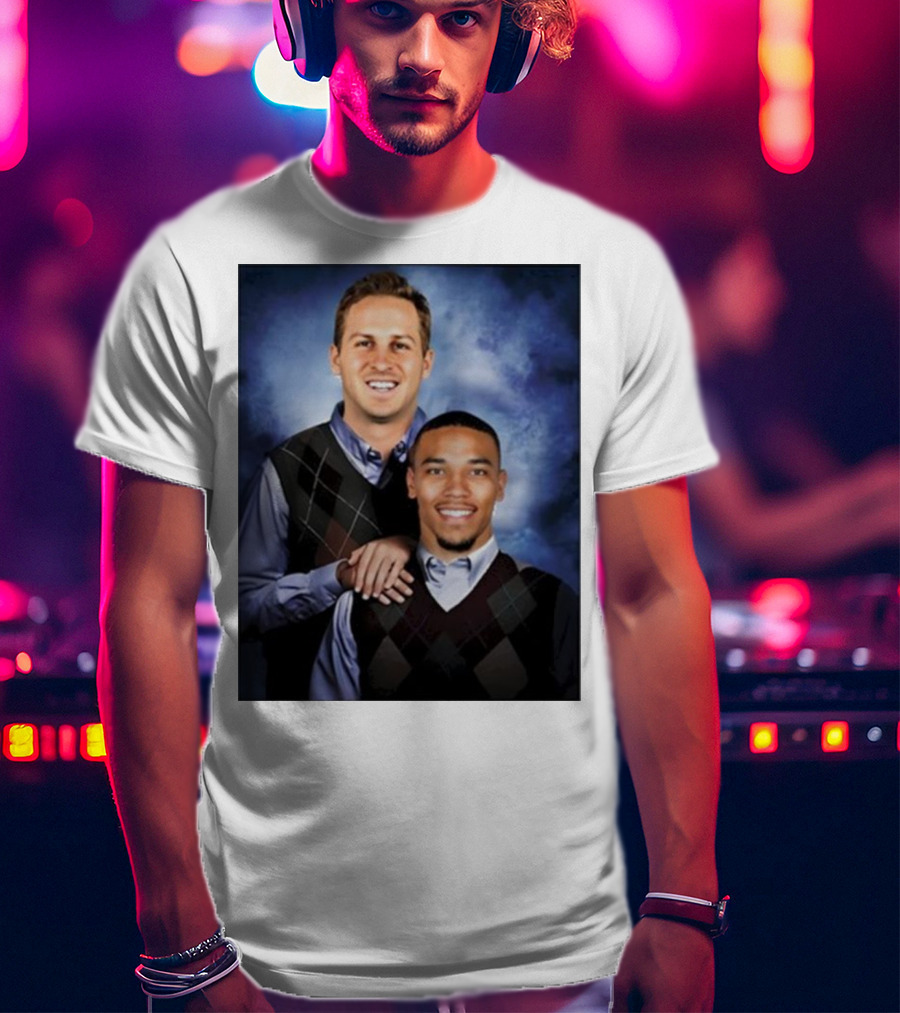 The Goff And Amon-Ra Step Brothers Portrait T-Shirt