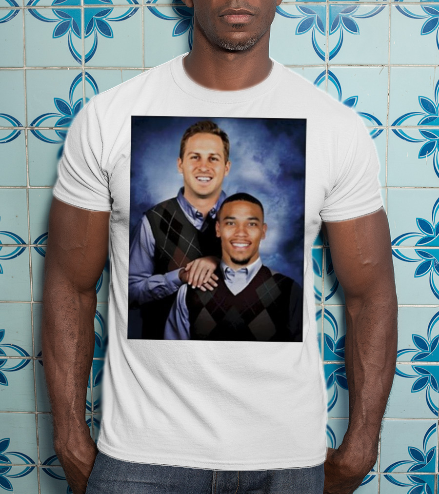 The Goff And Amon-Ra Step Brothers Portrait T-Shirt