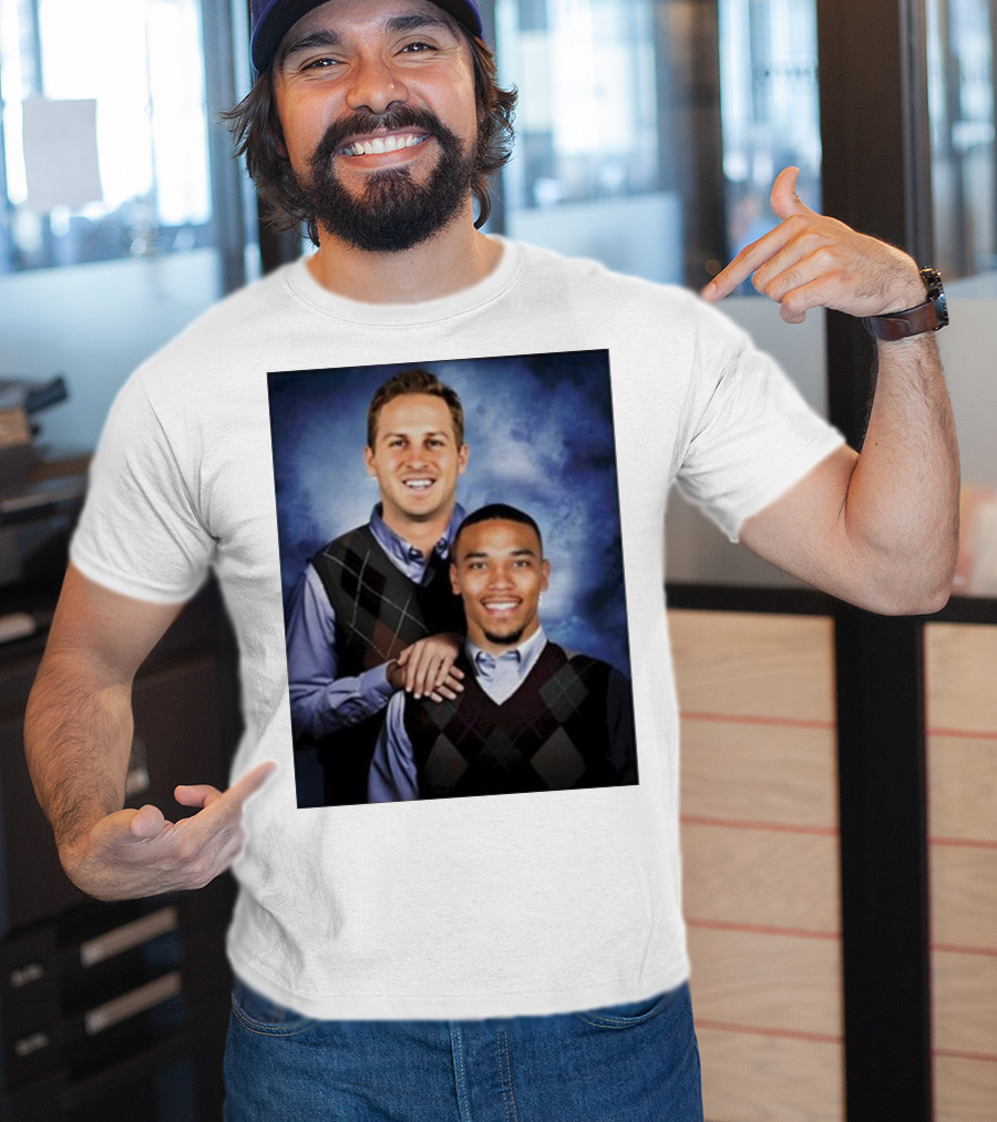 The Goff And Amon-Ra Step Brothers Portrait T-Shirt