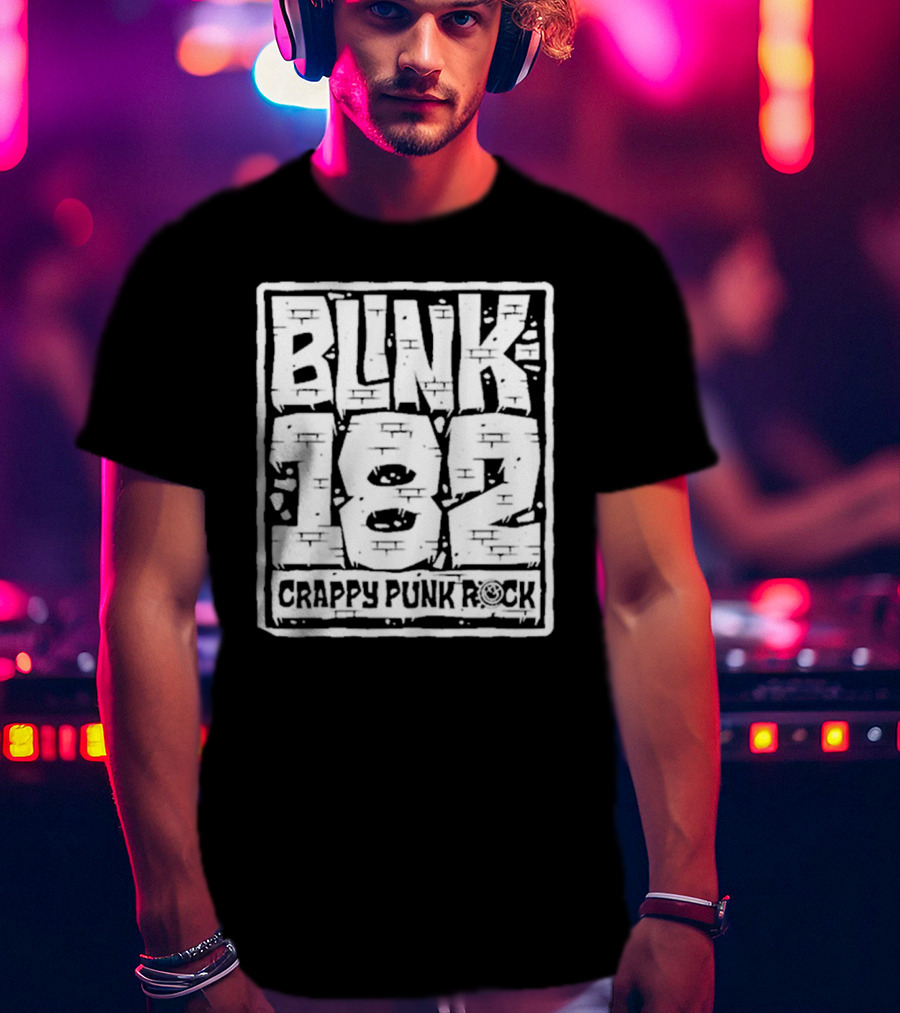 BLINK 182 Crappy Punk Rock Brick Wall T-Shirt