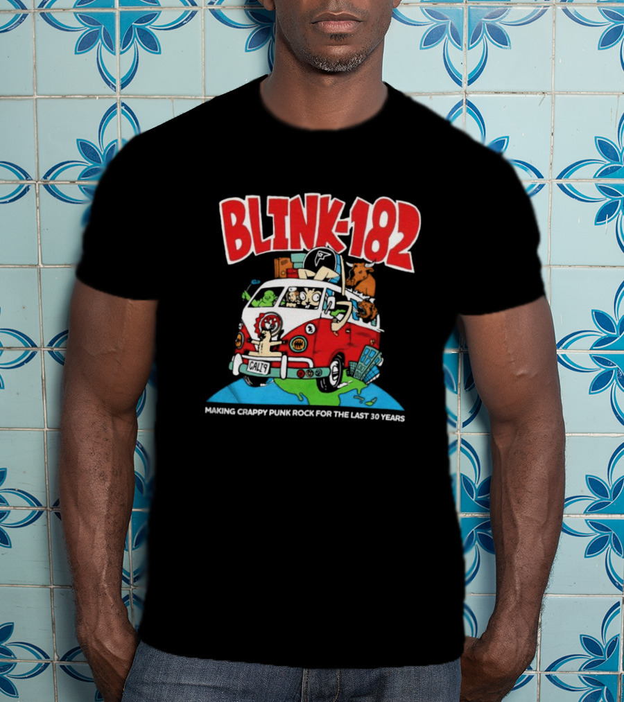 Blink-182 Making Crappy Punk Rock For The Last 30 Years Van Cartoon T-Shirt