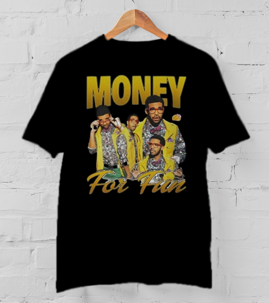 Money For Fun Drake Collage T-Shirt
