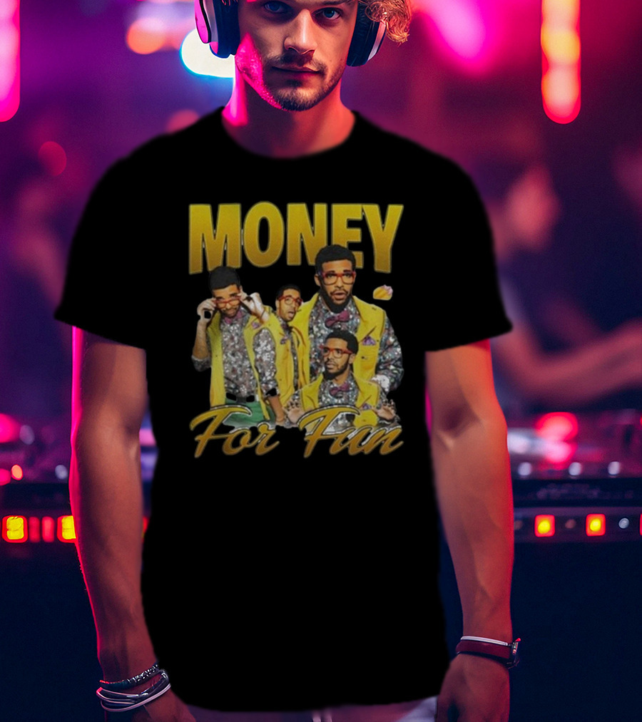 Money For Fun Drake Collage T-Shirt