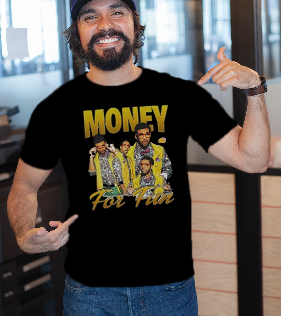 Money For Fun Drake Collage T-Shirt