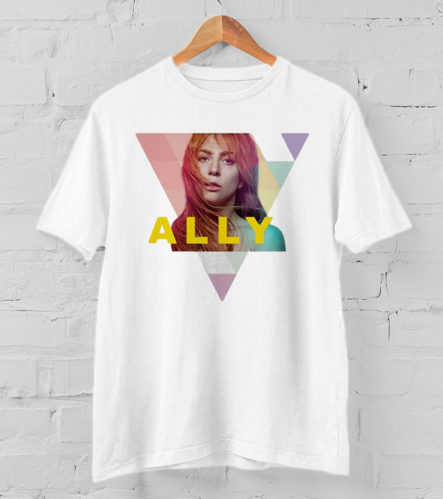 Lady Gaga Ally Pop Merch Triangular T-Shirt