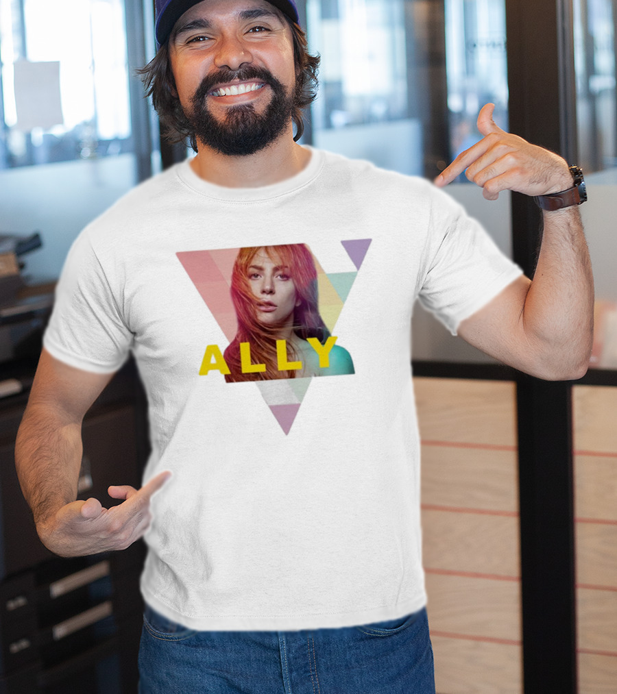 Lady Gaga Ally Pop Merch Triangular T-Shirt