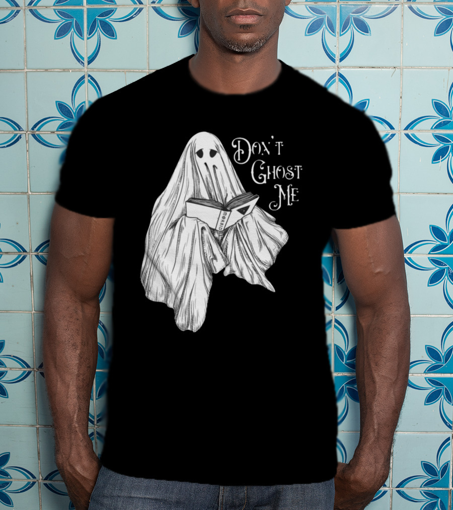 Morbid Don't Ghost Me Halloween Ghost Reading Book T-Shirt