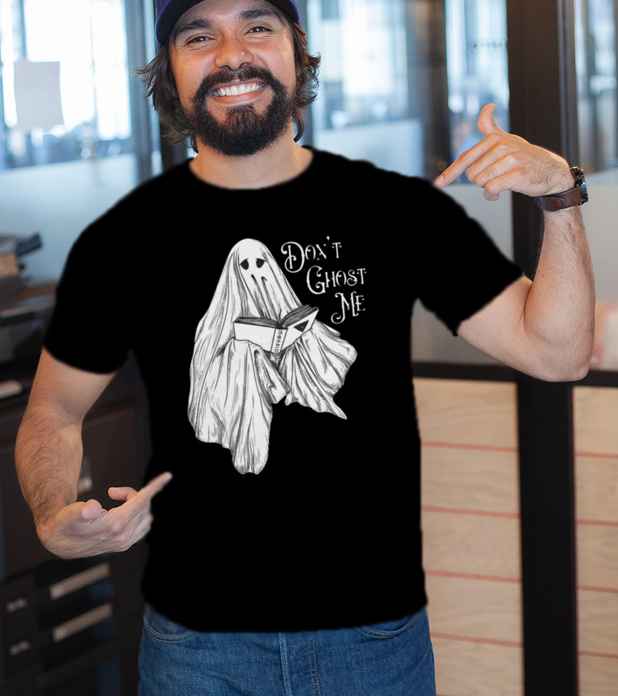 Morbid Don't Ghost Me Halloween Ghost Reading Book T-Shirt