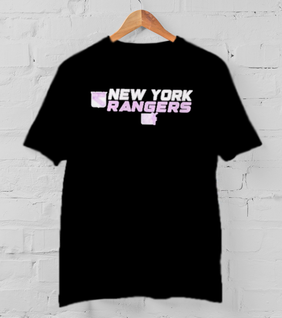 New York Rangers Hockey Fights Cancer Levelwear Women’s Maddox Chase T-Shirt