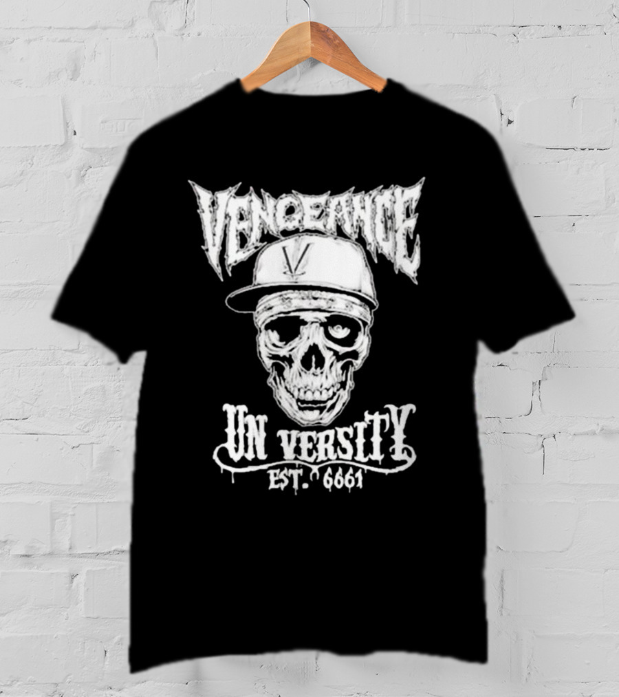 Vengeance University Skull Est. 6661 T-Shirt