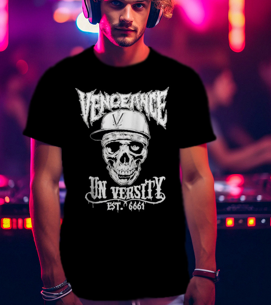 Vengeance University Skull Est. 6661 T-Shirt