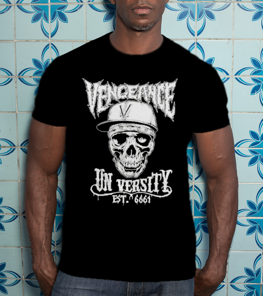 Vengeance University Skull Est. 6661 T-Shirt