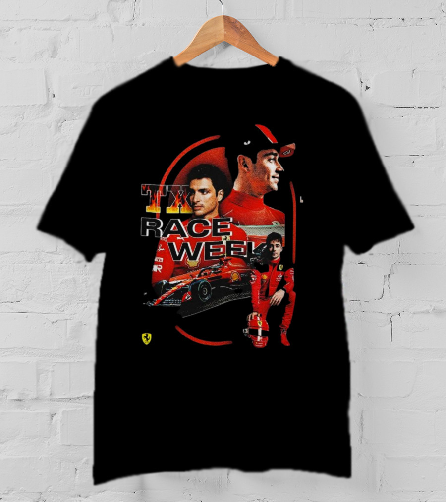 TX Race Week Charles Leclerc Ferrari T-Shirt