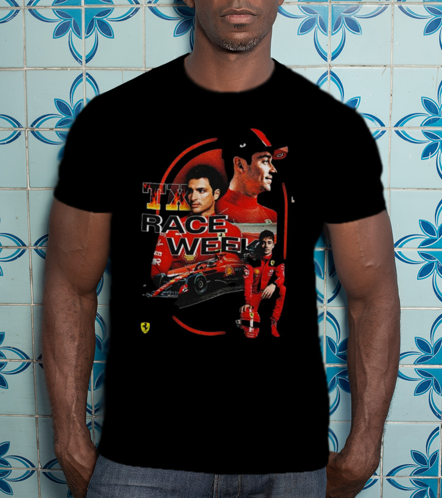 TX Race Week Charles Leclerc Ferrari T-Shirt