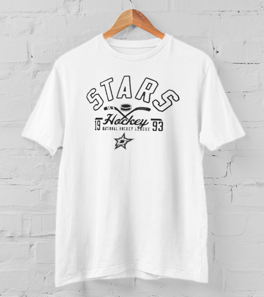 Dallas Stars Hockey 1993 National Hockey League Puck T-Shirt