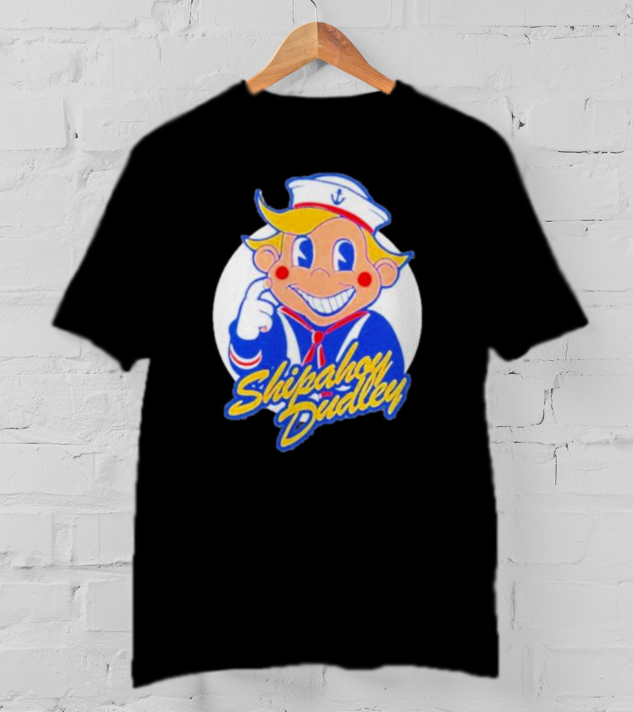 Shipahoy Dudley Sailor Character With Bendy Smile T-Shirt