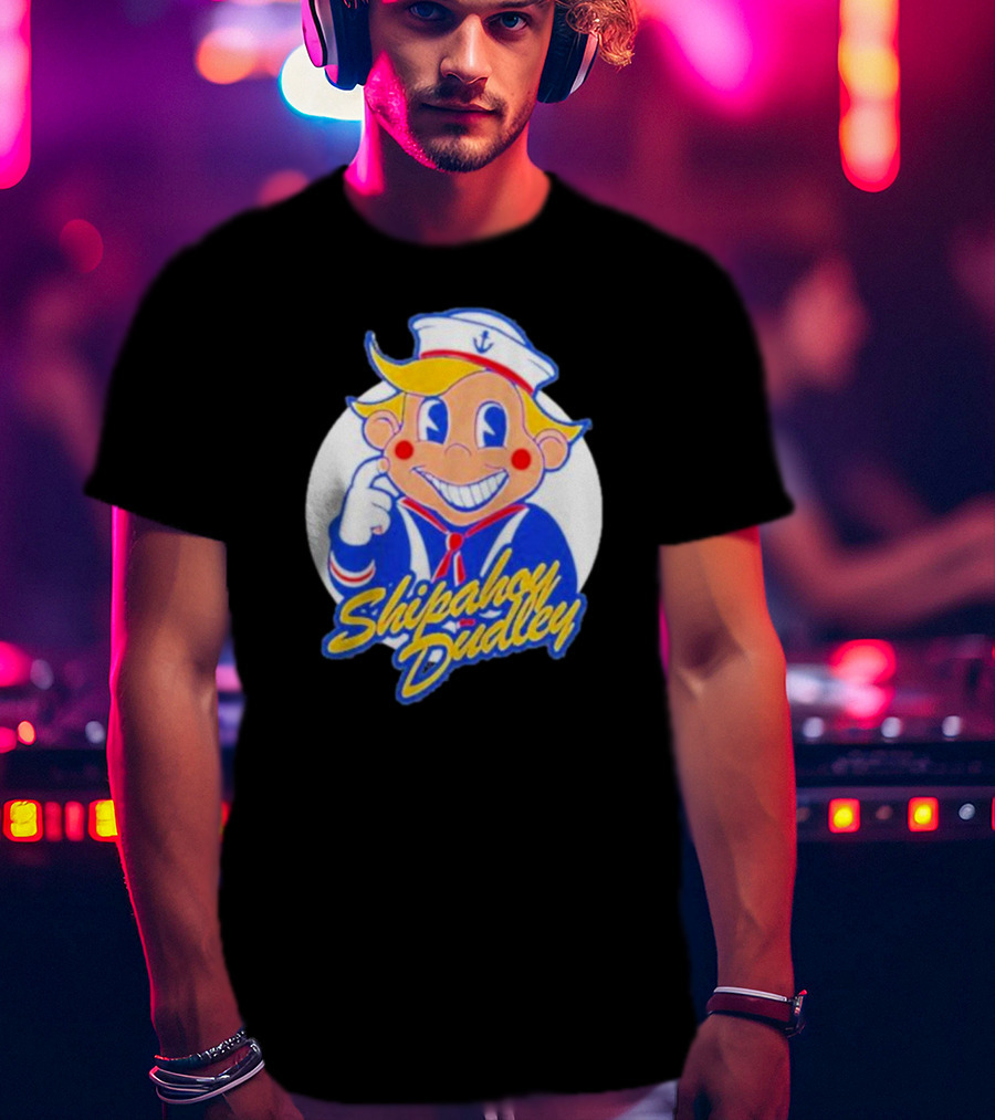 Shipahoy Dudley Sailor Character With Bendy Smile T-Shirt