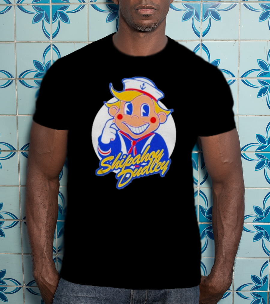 Shipahoy Dudley Sailor Character With Bendy Smile T-Shirt