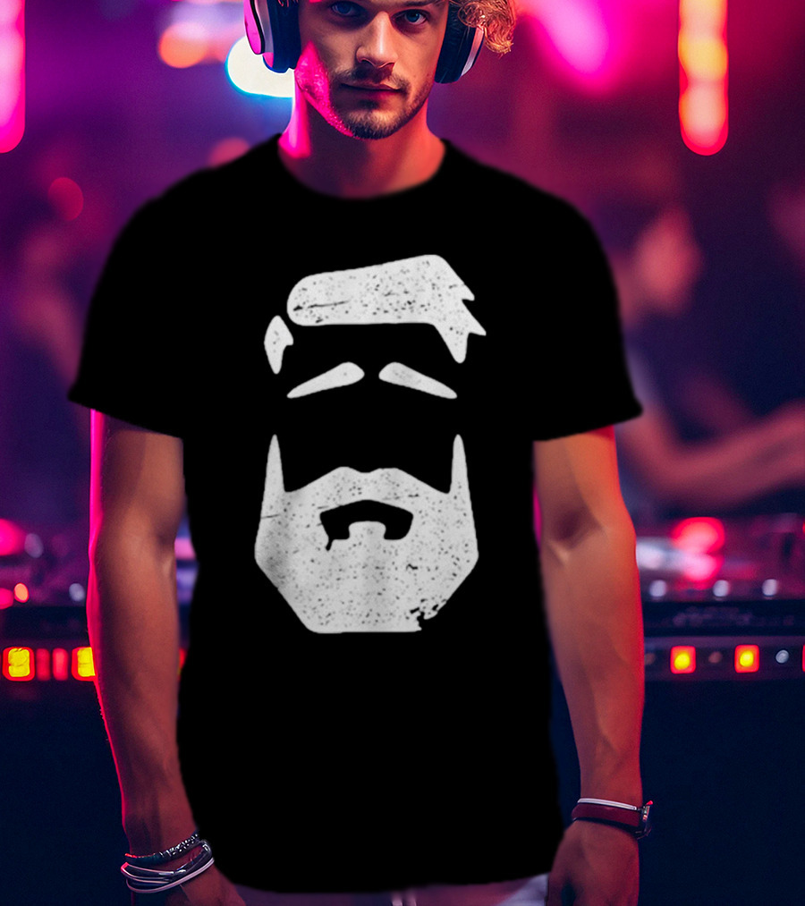 Better Man Beard Textured Face T-Shirt