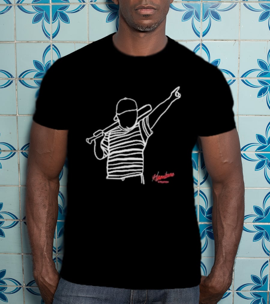 Hambino Athletics Bambino Baseball Outline Iconic Figure T-Shirt