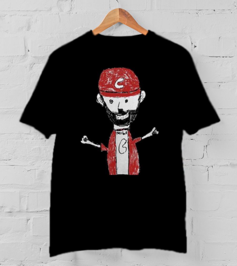 Liam Castellanos Cartoon Character With C Logo On Red Cap T-Shirt