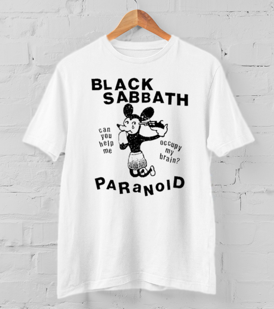 Black Sabbath Paranoid Can You Help Me Occupy My Brain T-Shirt
