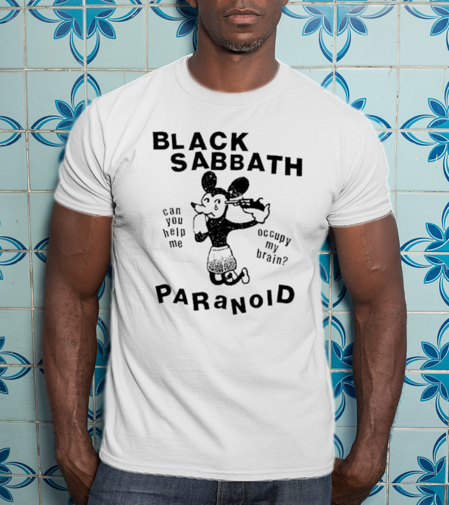Black Sabbath Paranoid Can You Help Me Occupy My Brain T-Shirt
