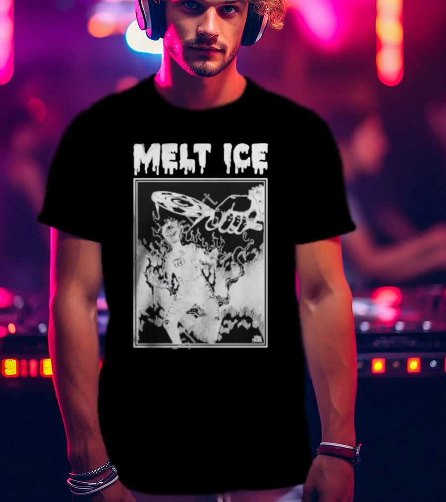 Melt Ice Punkwithacamera Fiery Record Flame T-Shirt