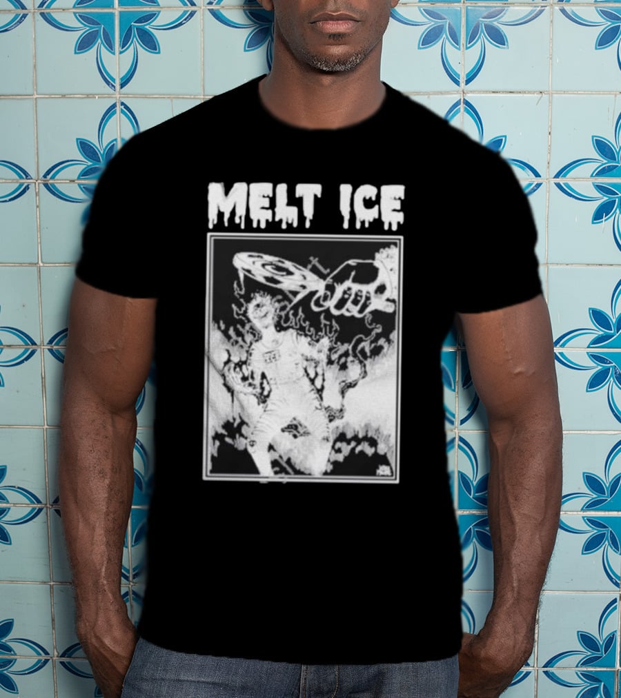 Melt Ice Punkwithacamera Fiery Record Flame T-Shirt