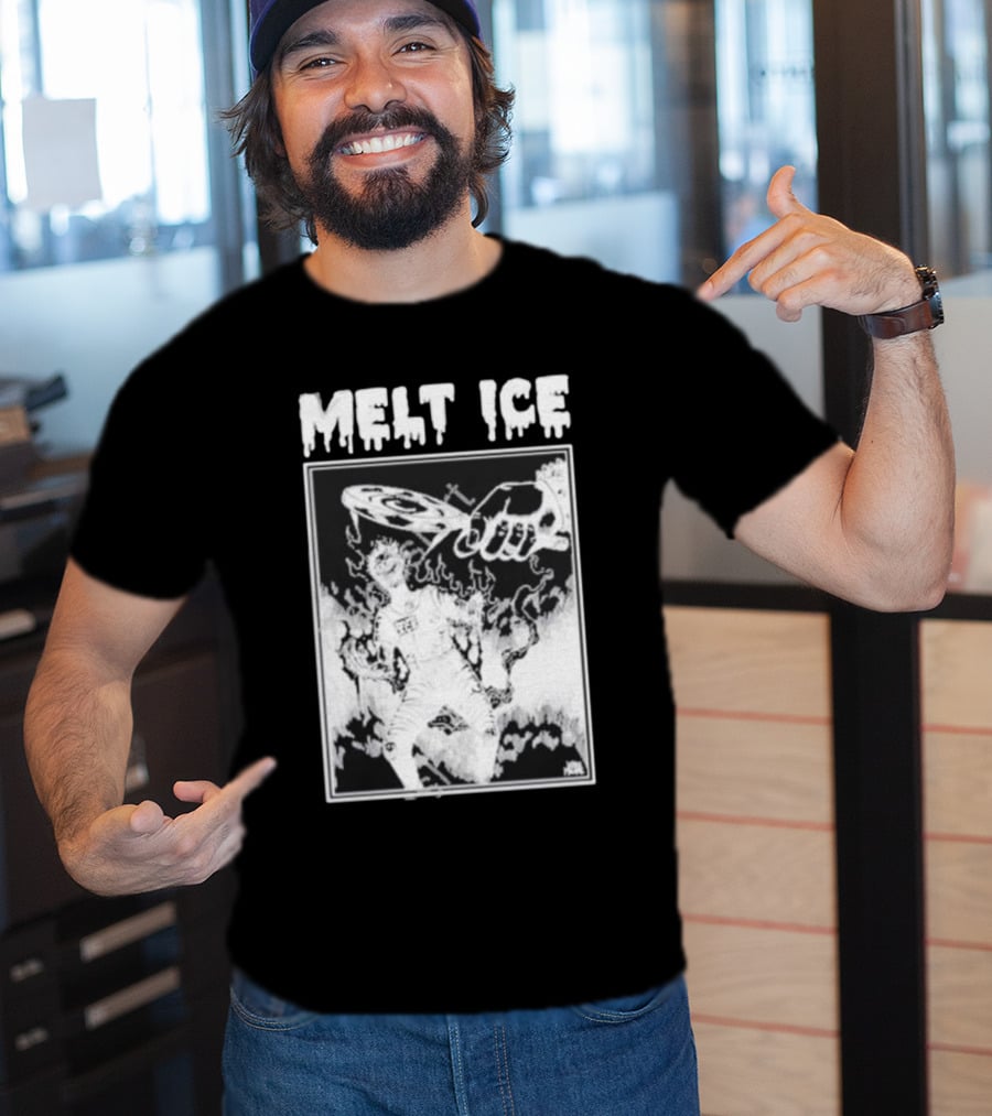 Melt Ice Punkwithacamera Fiery Record Flame T-Shirt