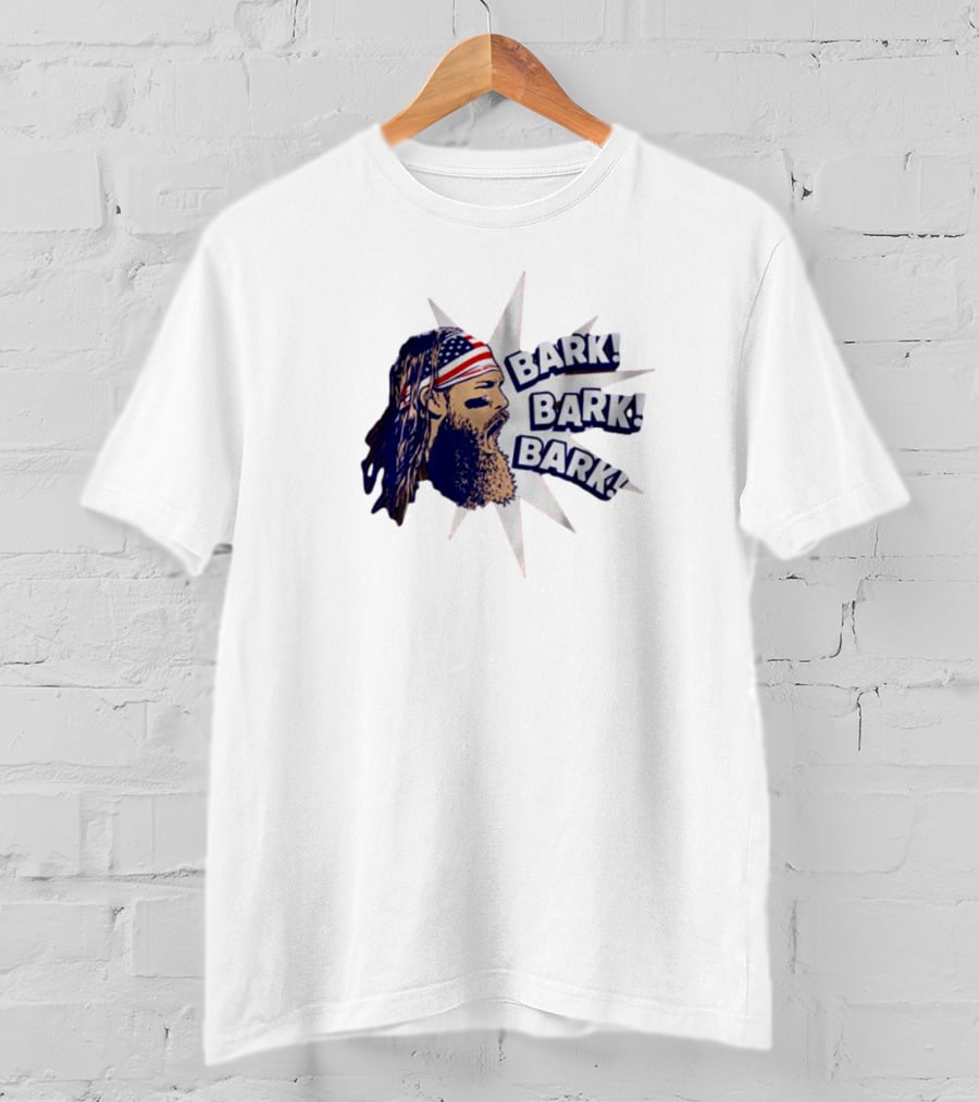 Bark Bark Bark Brandon Marsh Philadelphia Starburst USA Flag Headband T-Shirt