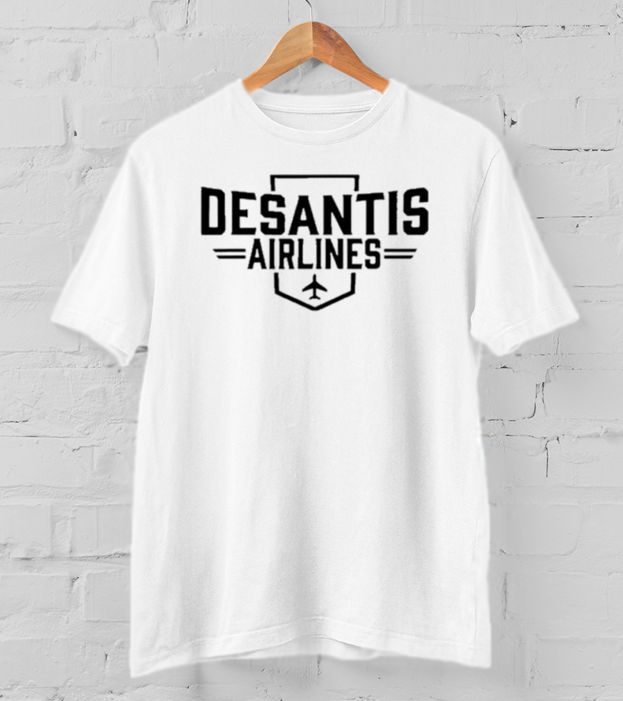 Karol Markowicz Desantis Airlines Logo With Airplane T-Shirt