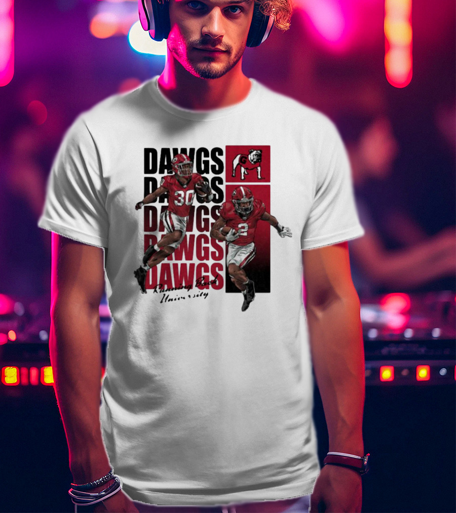 Dawgs Kendall Milton Daijun Edwards RBU Dawgs Football T-Shirt