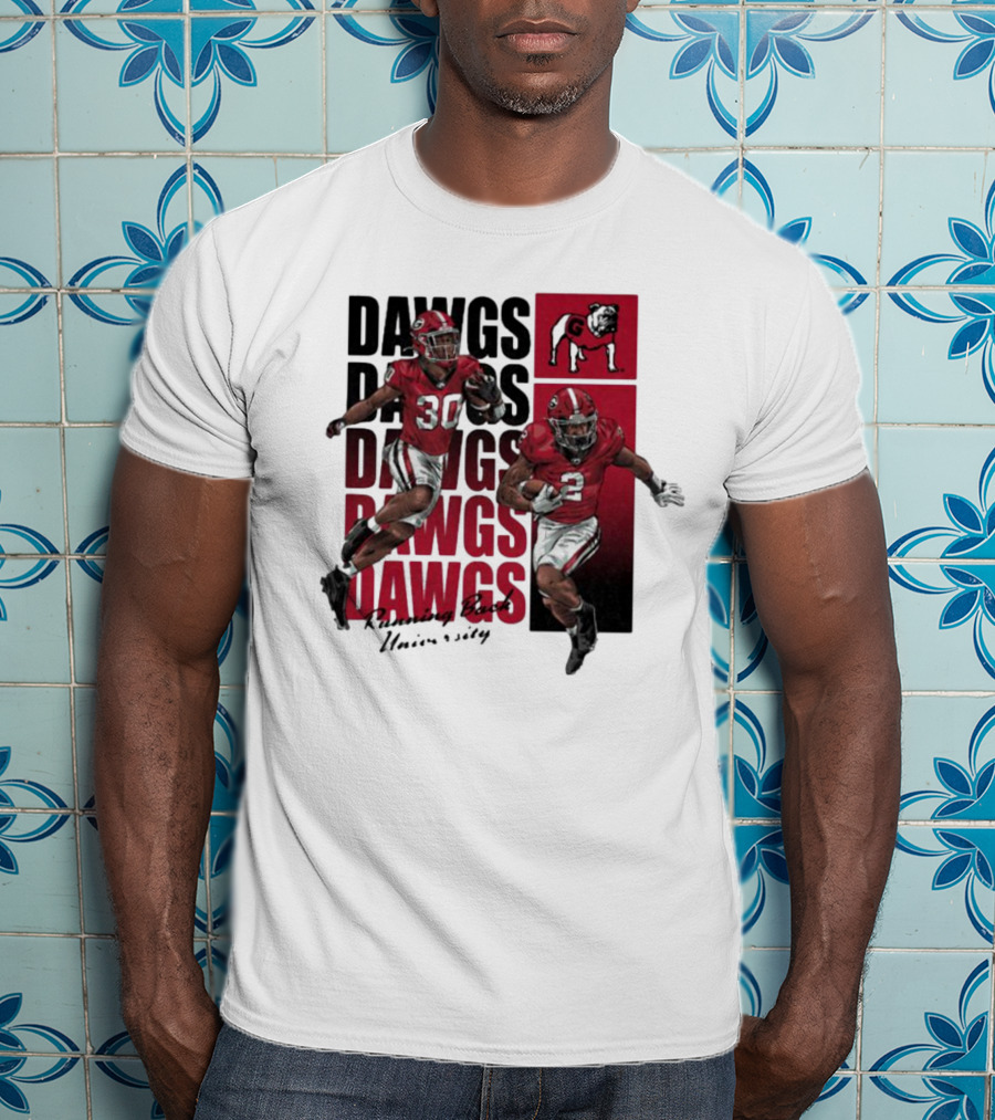 Dawgs Kendall Milton Daijun Edwards RBU Dawgs Football T-Shirt