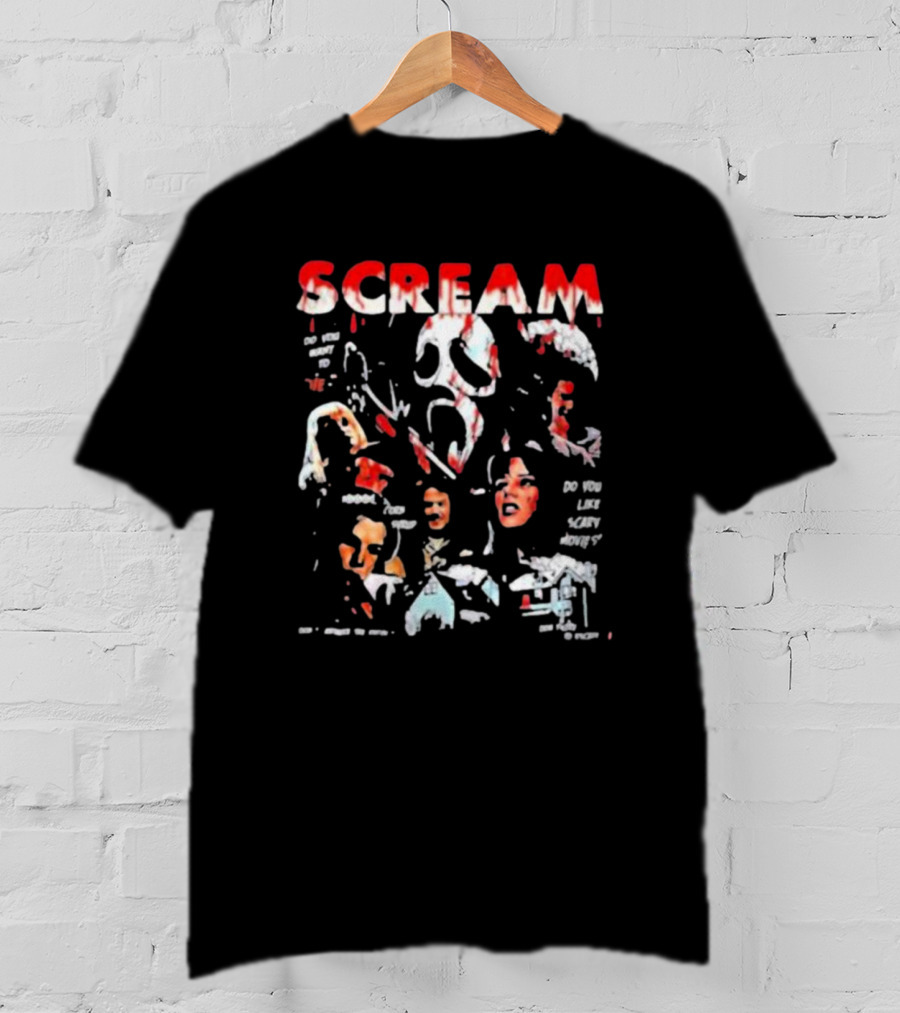 Scream Ghost Face Do You Like Scary Movies Main Characters T-Shirt