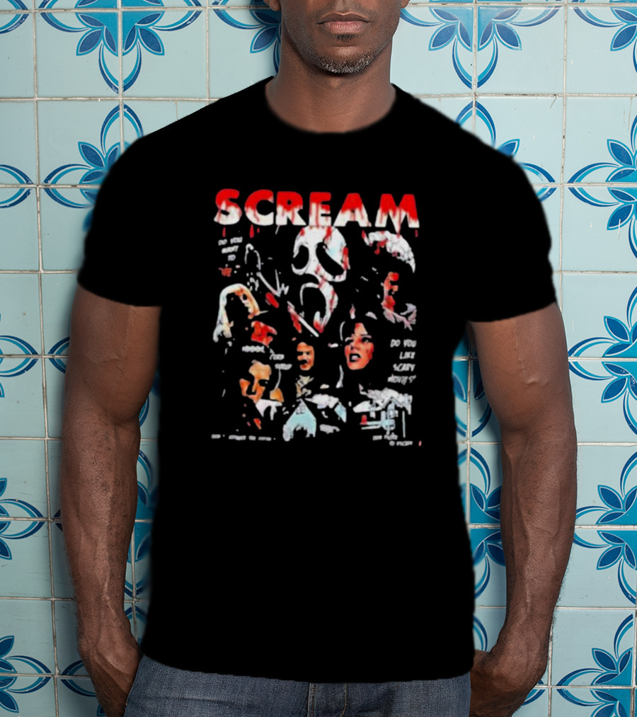 Scream Ghost Face Do You Like Scary Movies Main Characters T-Shirt