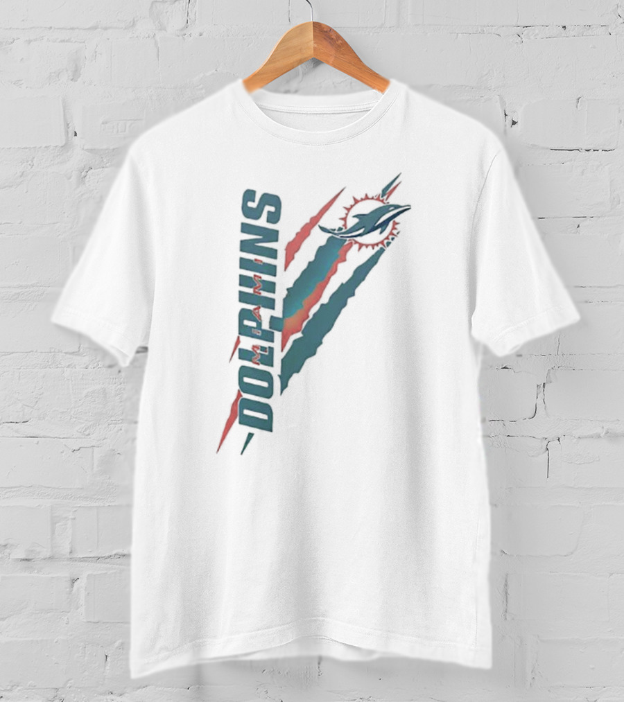 Miami Dolphins Scratch Logo Starter T-Shirt
