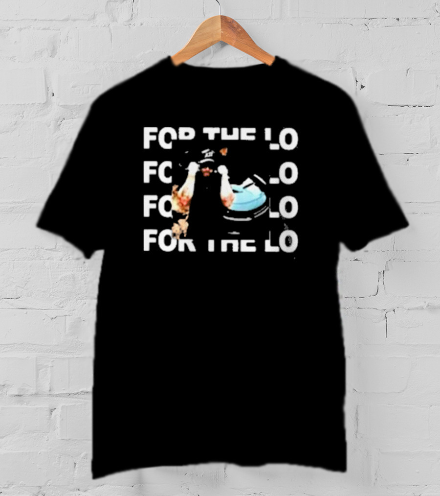 Trizz For The Lo For The Lo Repeated Text With Person In Blue Cap T-Shirt